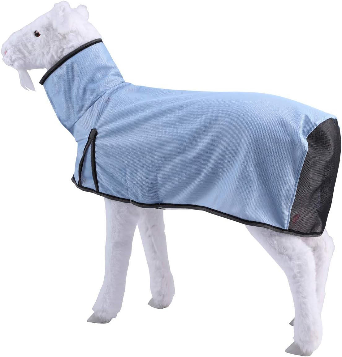 Sheep Cover, Sheep Blankets for Show Lambs, Sheep Supplies Sheep Covers for Lambs (Blue, L)