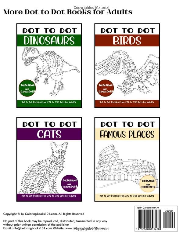 Dot to Dot Animals for Adults: Animals Connect the Dots Book for Adults (Over 12000 dots) (Dot to Dot Books for Adults) - Image 2