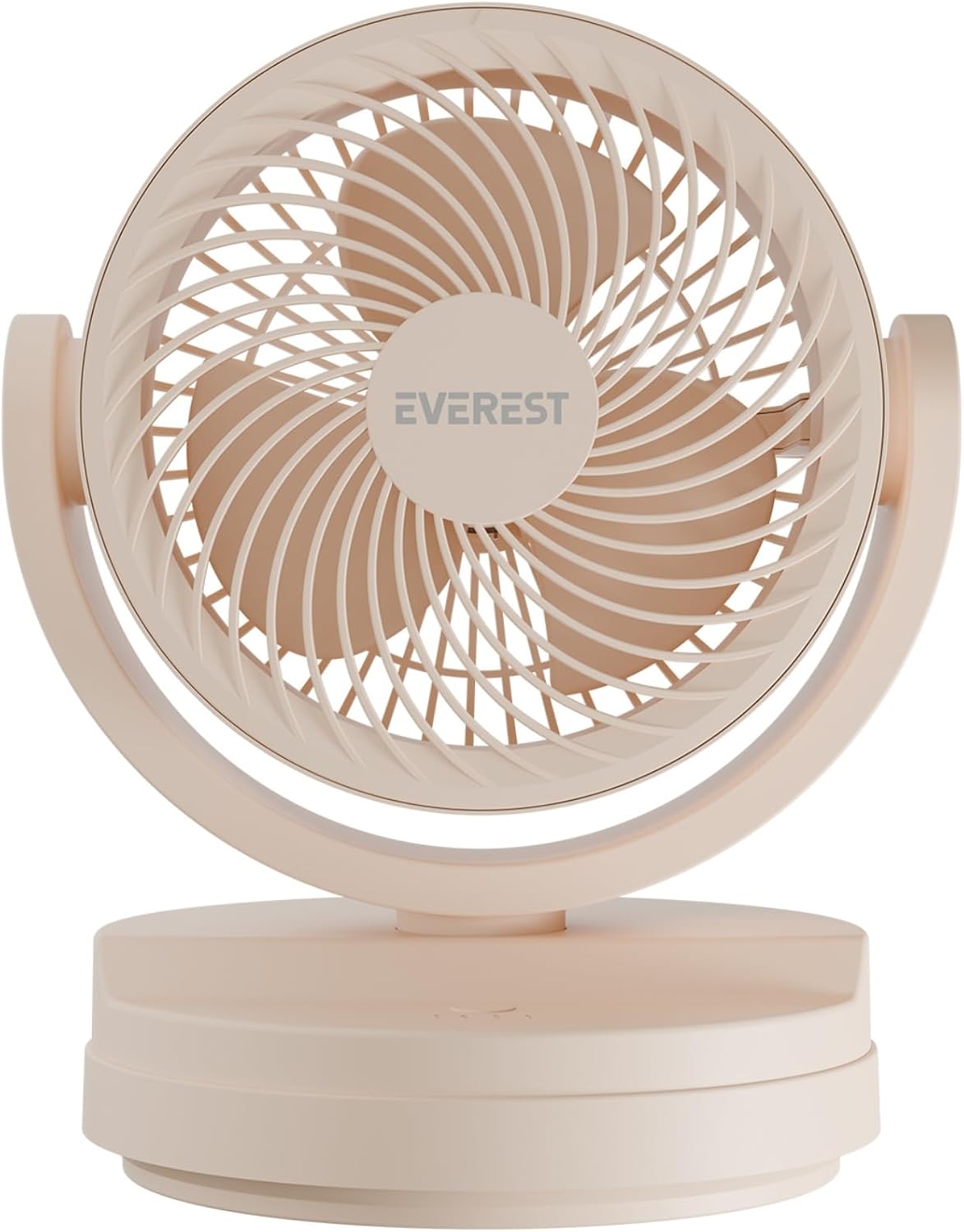 Airx USB Masaüstü Fan - 7 İnç Sessiz Mini Vantilatör, 90 Derece Ayarlanabilir Açılı 3 Kademeli Güçlü Hava Sirkülasyonlu Kablolu Masa Fanı (Krem)