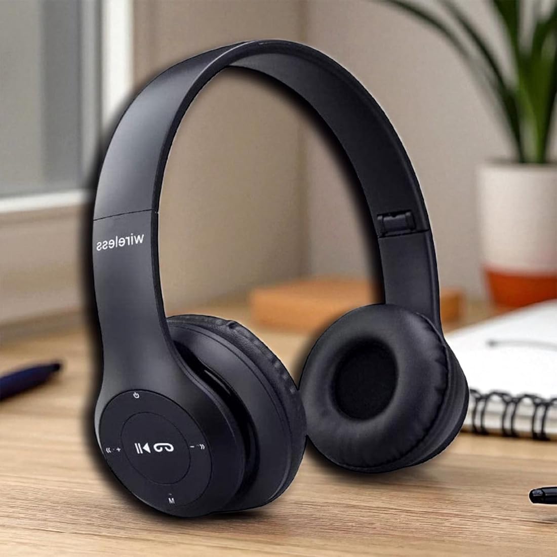 Bluetooth Headphones Powerful Bass, HD Stereo, Noice Isolation & Hands-Free Calling – Universal Compatibility Headphone-image-47