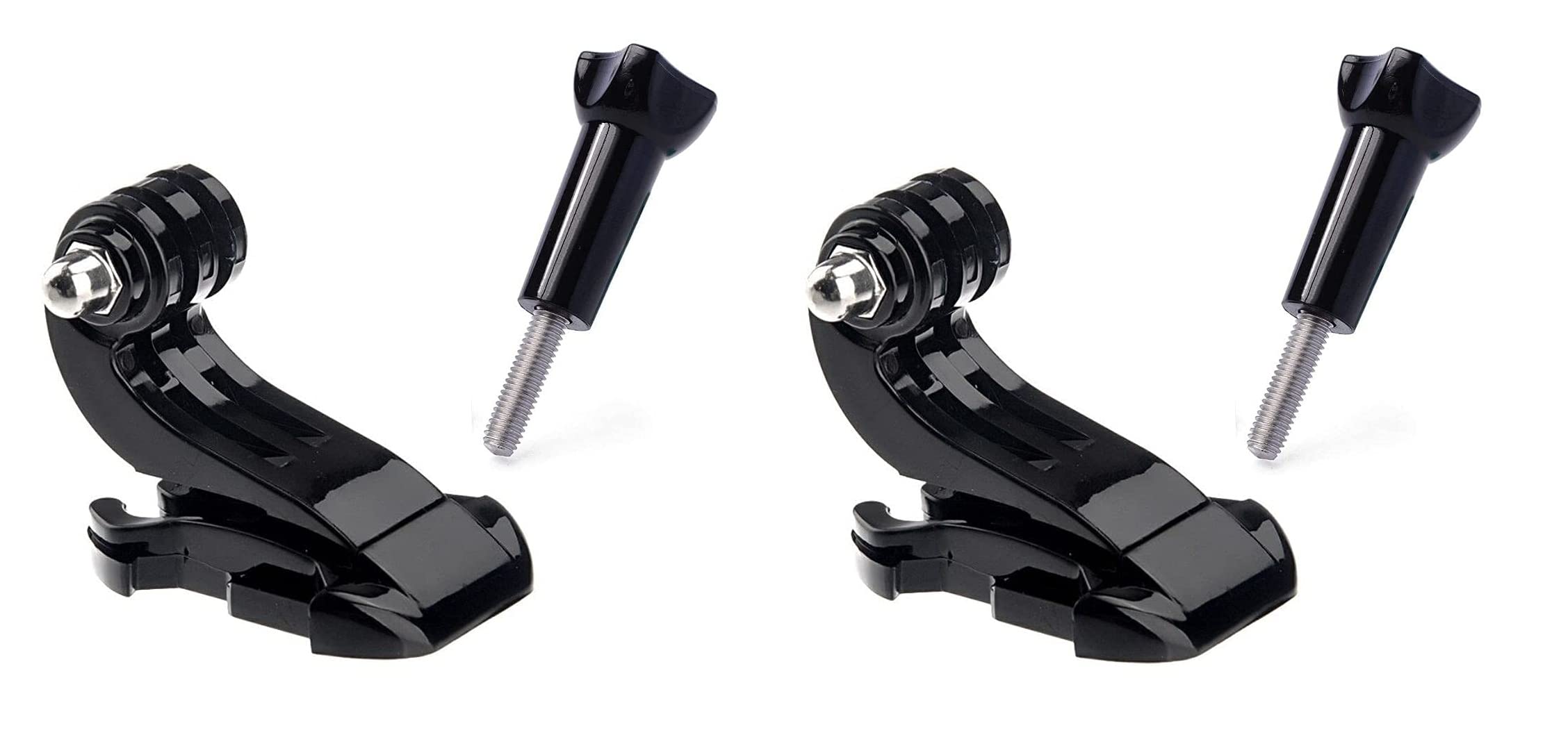 Lucky Store Helmet Mount for Action Camera J Hook Buckle Mount for Vertical Surface, Compatible for All GoPro Max/GoPro Hero 8 7 6 5 4 3+ 3 HD and Other Action Cameras(Pack of 2)