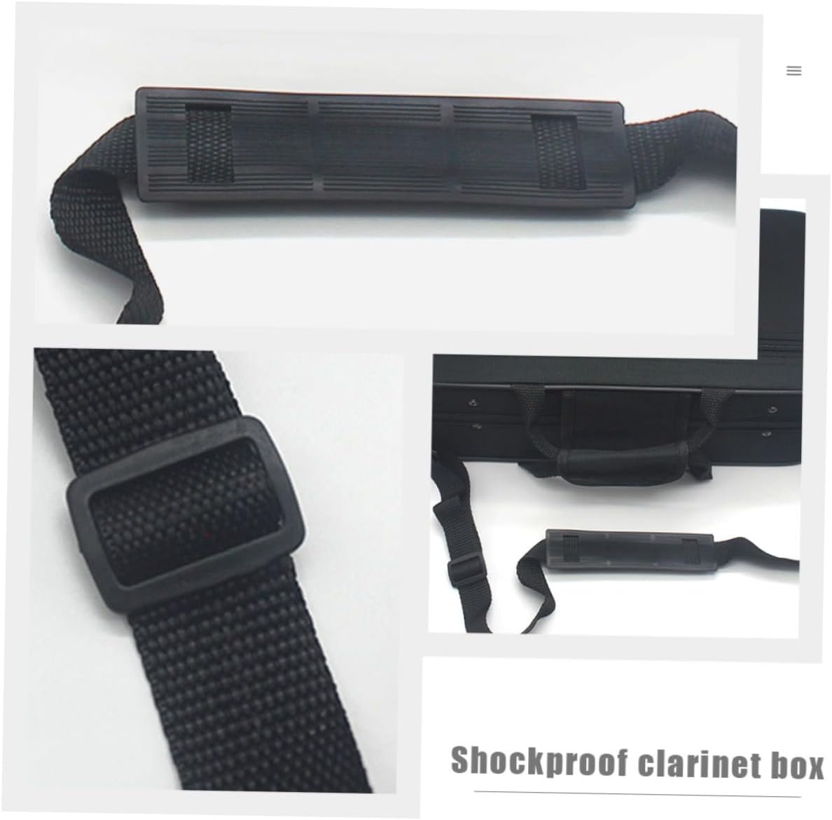 BESPORTBLE Portable Canvas Clarinet Case Shoulder Strap Lightweight Clarinet Gig Bag Sturdy Carrying Holder for Musicians