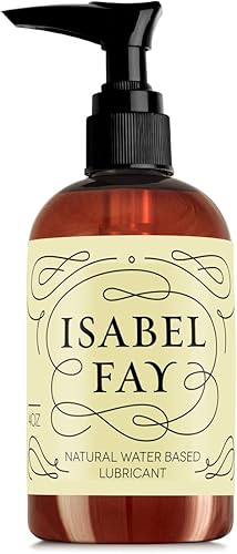 Lubricante íntimo, personal y natural para piel sensible Isabel Fay, base acuosa, etiqueta discreta, el mejor lubricante personal para mujeres y