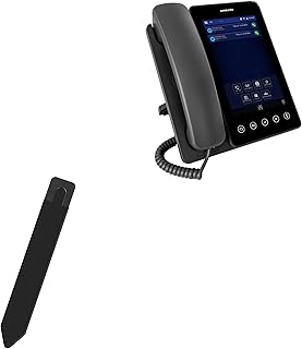 BoxWave Stylus Pouch Compatible with Sangoma P370 - Stylus PortaPouch, Stylus Holder Carrier Portable Self-Adhesive for Sangoma P370 - Jet Black