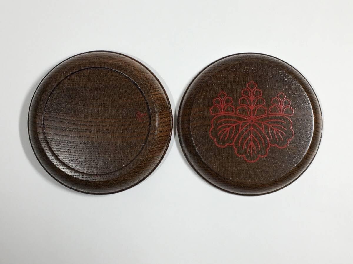 新品無傷完品 川端近左 作 太閤桐絵欅拭漆香合 共箱 茶道具 真作保証品 新品無傷完品 川端近左 作 太閤桐絵欅拭漆香合 共箱 茶道具