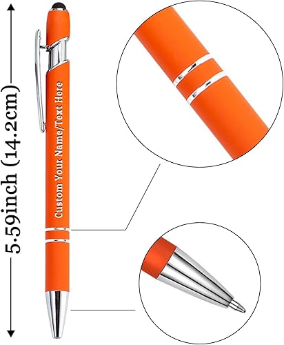 Miniatura 4 de 10 bolígrafos personalizados personalizados con nombre y texto, bolígrafos personalizados con punta de lápiz digital grabado, regalo para mujeres y