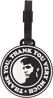 Desert Cactus Elvis Presley PVC Luggage Tag ID Tag for Bags (PVC - A)