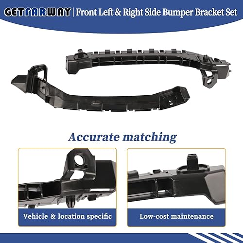 Miniatura 5 de Juego de soportes de parachoques delantero izquierdo y derecho 57707FG132, 57707FG122 compatible con Subaru Impreza WRX STi 2011 2012 2013 2014,