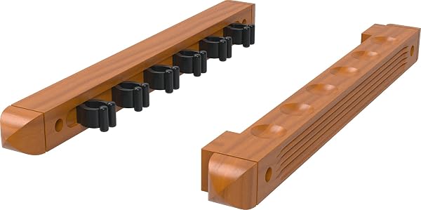 Fat Cat Lot de 2 porte-queues de billard mural en bois dur - 3