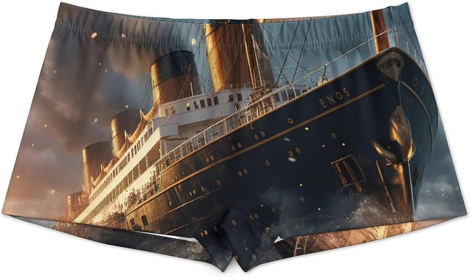 Titanic Cruise Ship Boat Funny Women's Boxer Briefs Breathable Underpants Trunks Stretch Underwear