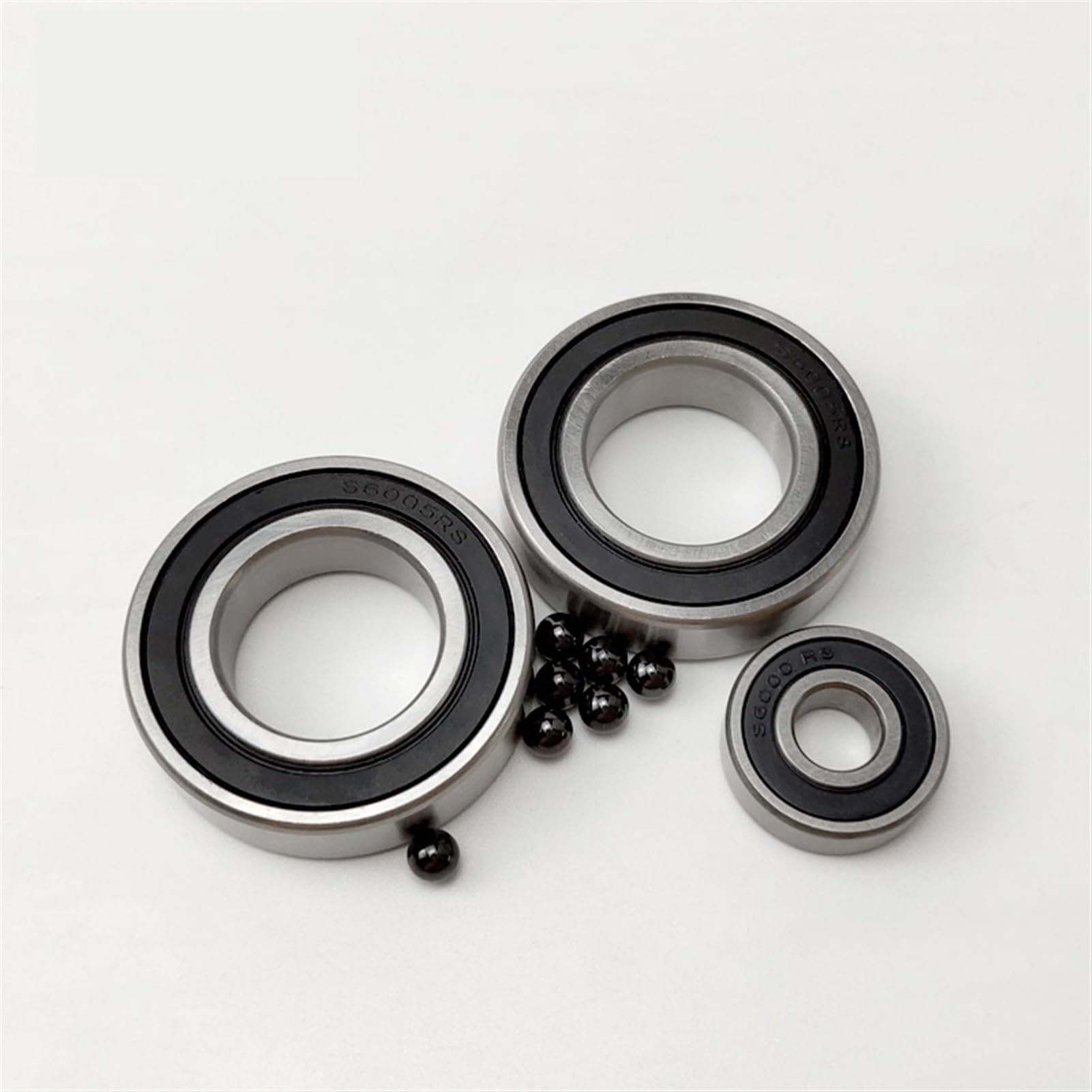 Łożyska do deskorolek 2PCS Stainless steel mixed silicon nitride ceramic ball bearings 6000 6001 6002 6003 6004 6005 6006 2RS smooth mute(6004 20x42x12mm)