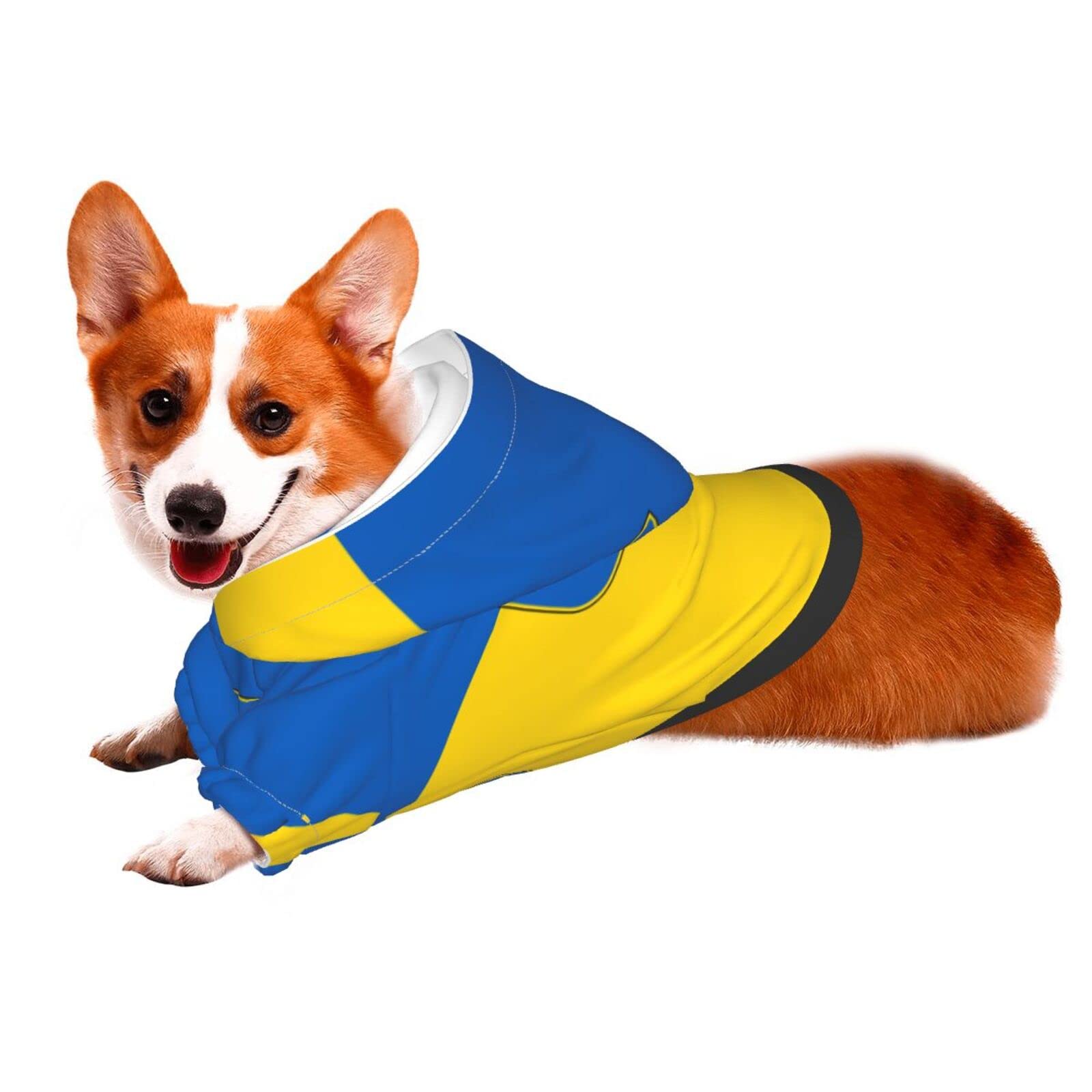 LSVOSS Ukrainian Flag Pets Wear Hoodies Ukraine Russia Conflict Pet Dog Clothes Puppy Hoodies Dog Hoodies Costumes Pet Sweaters