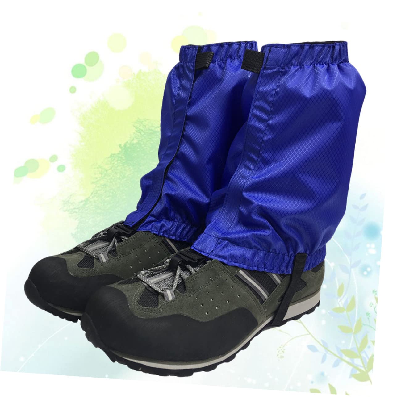 Yardwe Ghette coprigambe per Camminate sulla Neve ghetta da Passeggio Copriscarpe Impermeabile Copertura Antipioggia coprizaino Antipioggia ghetta per Escursioni all'aperto Black