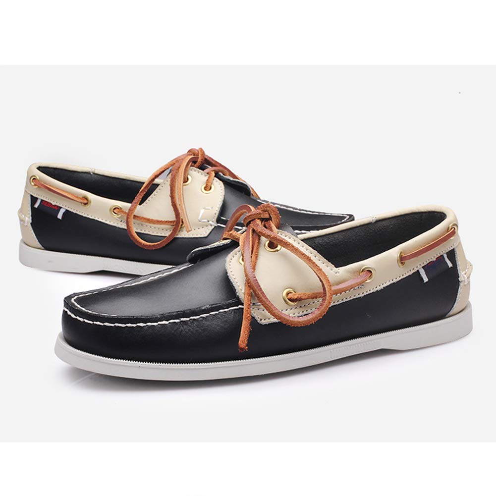 Chaussures à Lacets en Cuir pour Hommes de Pont Décontractées