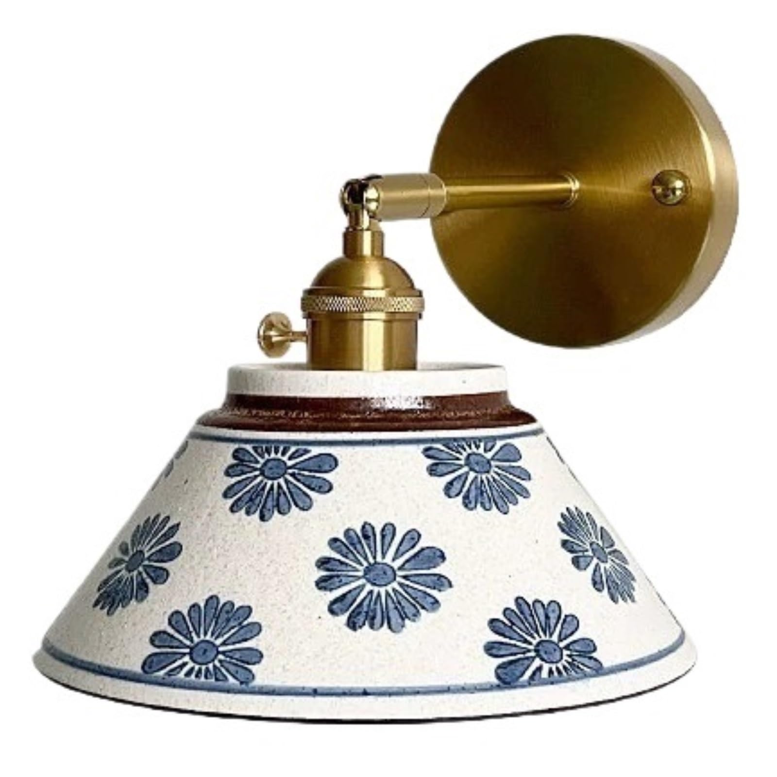 FEITENGDA Single Head Three Tone Wall Sconce Adjustable Wall Light