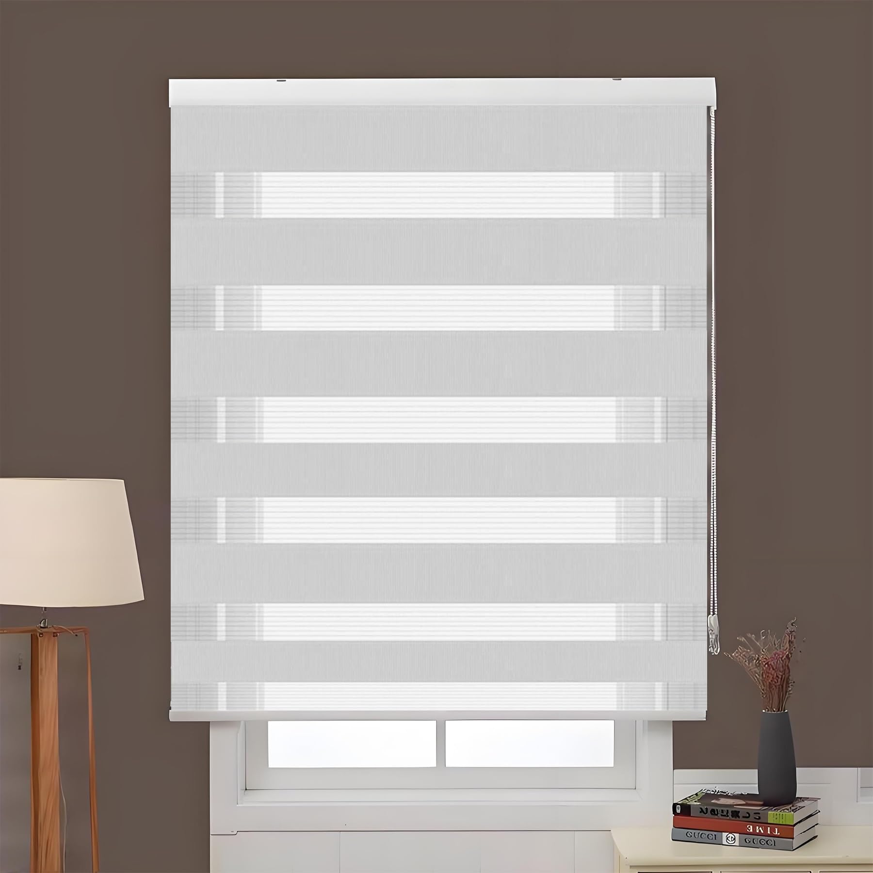 Amzyu Light Grey Roller Blinds Thermal Blackout Roller Blind 55 X 130 Cm Uv Protection Translucent Or Blackout Vision Curtains Made To Measure Available For Window And Door,