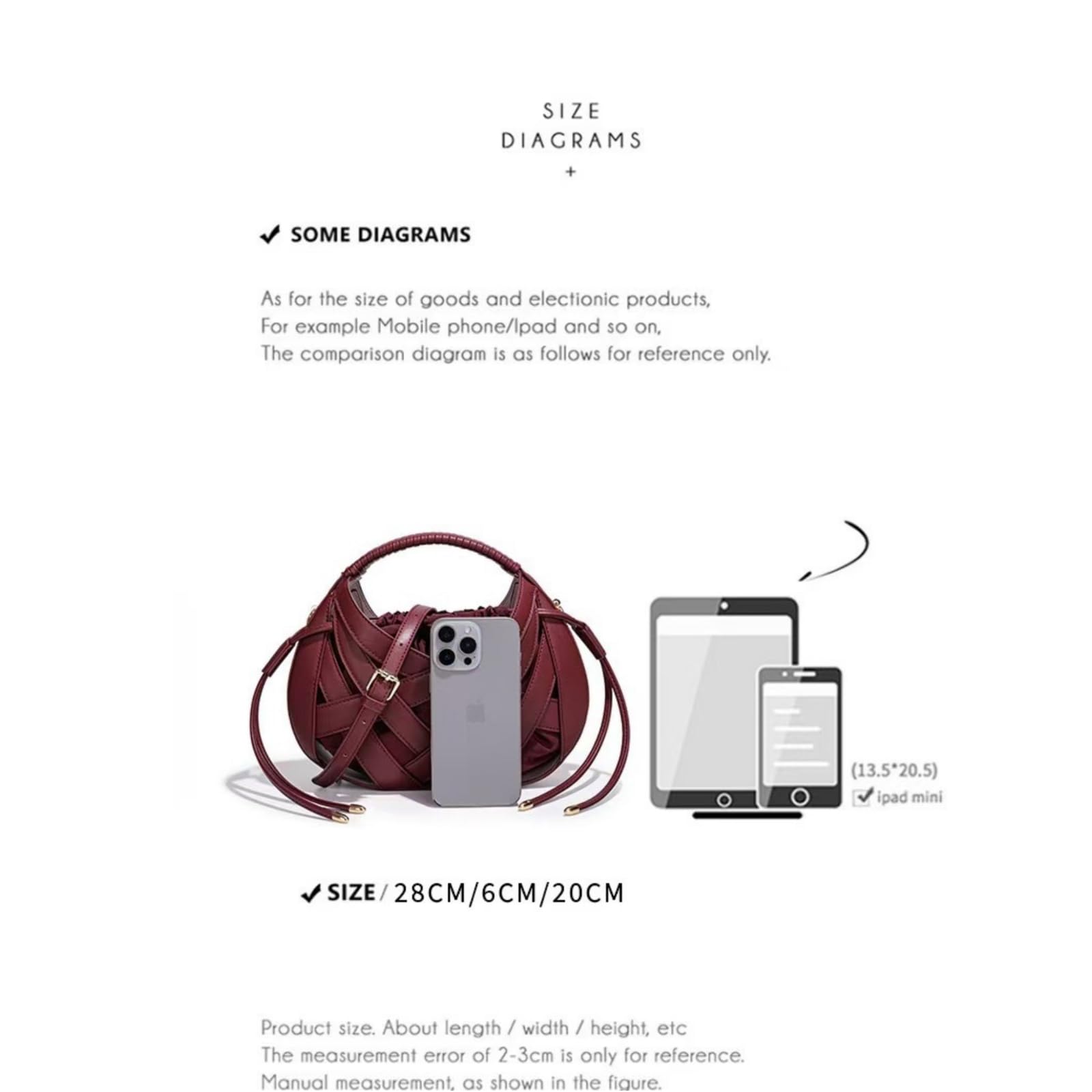 Borsa Donna Tessuta Cavo delle Donne, Crossbody A Cordone Pu per Feste Banchetto Matrimonio Shopping Occasioni di Viaggio