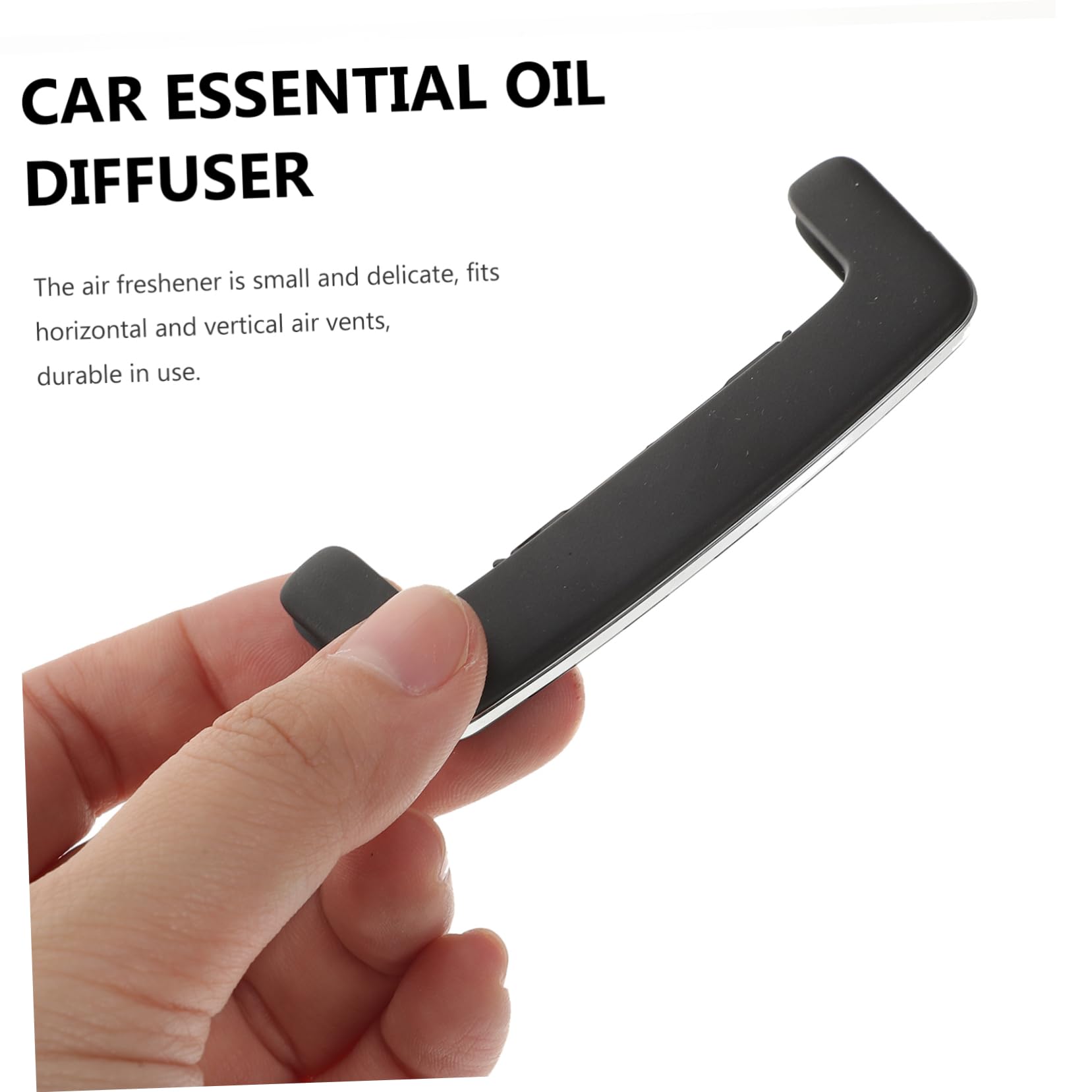 Zerodeko Diffusore di Fragranze per Auto in Ceramica Clip Magnetica per Bocchette D’aria, Design Unico e Facile da Installare per Interni Auto Argento