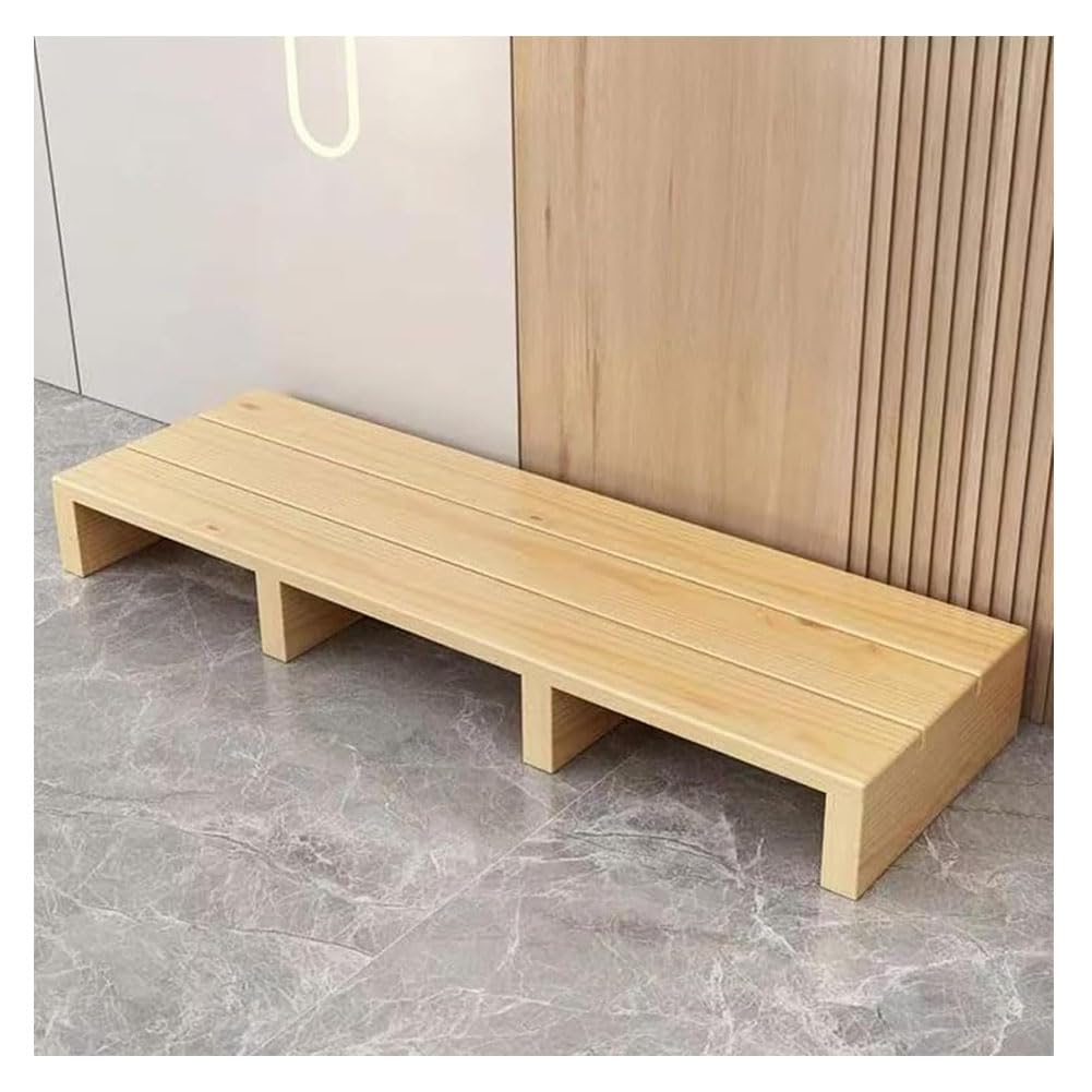 Taburete de madera para adultos, taburete de paso para puerta al aire libre, diseño duradero y resistente, ideal para acceder a zonas de difícil acceso