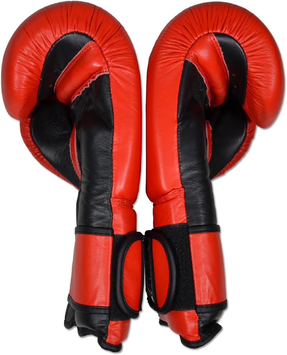 Leather Deluxe MiM-Foam Sparring Gloves - Single Strap - 14oz to 50oz