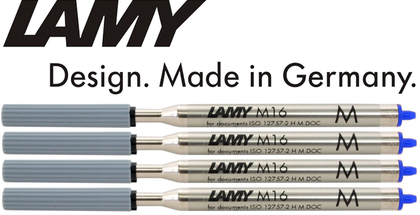 Lamy, M16 refill for Lamy ballpoint pen, blue, 4 x, 1