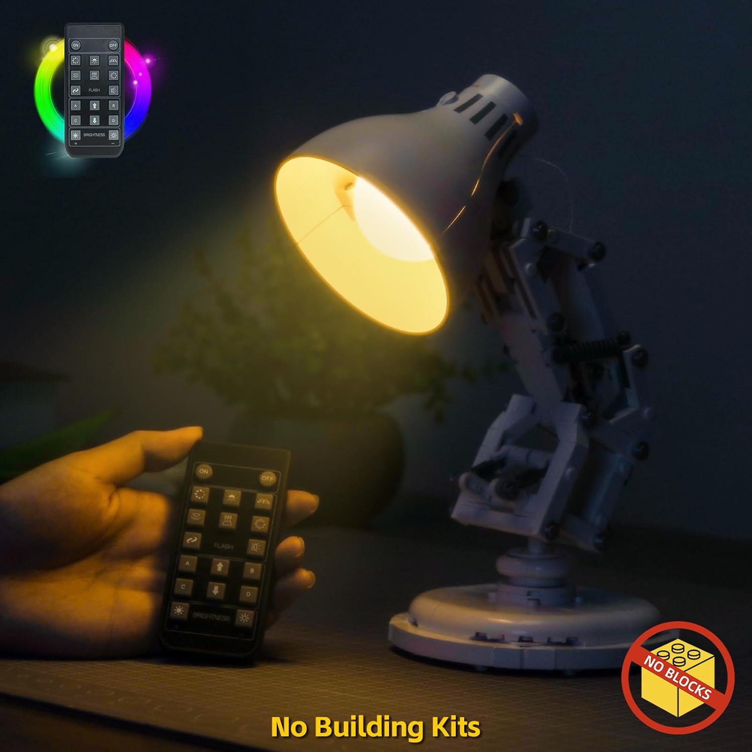 BrickBling Lighting Compatible with Lego Ideas Pixar Luxo Jr. 21357(Not Come with Model) (RC Version Light)