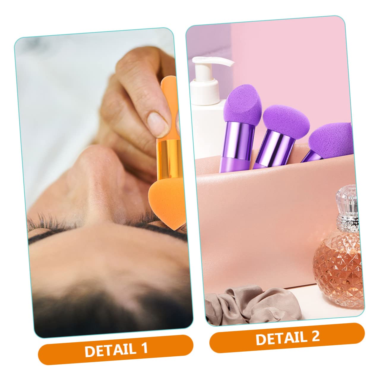 POPETPOP 30pezzi Spugnette Per Fondotinta Pennelli Per Make-up Professionali Accessori Cosmetici Per Applicazione Facile e Precisa Per Trucco Viso e Sfumature Strumenti Di Bellezza Per