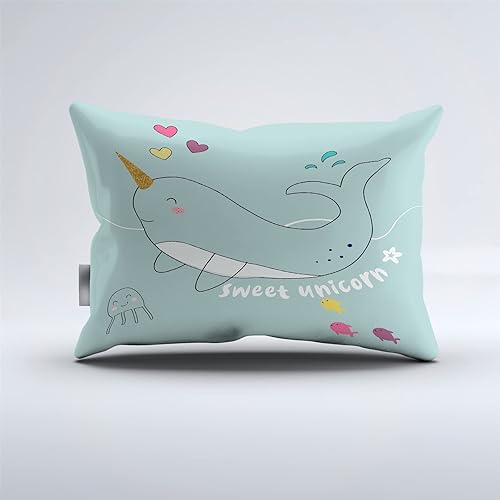 Miniatura 3 de REALIN Colorful Hand-Painted Narwhal Duvet Cover Set Cartoon Narwhal Bedding Girl Boy Kids Bed Sets 234PCS Quilt CoversSheetsPillow