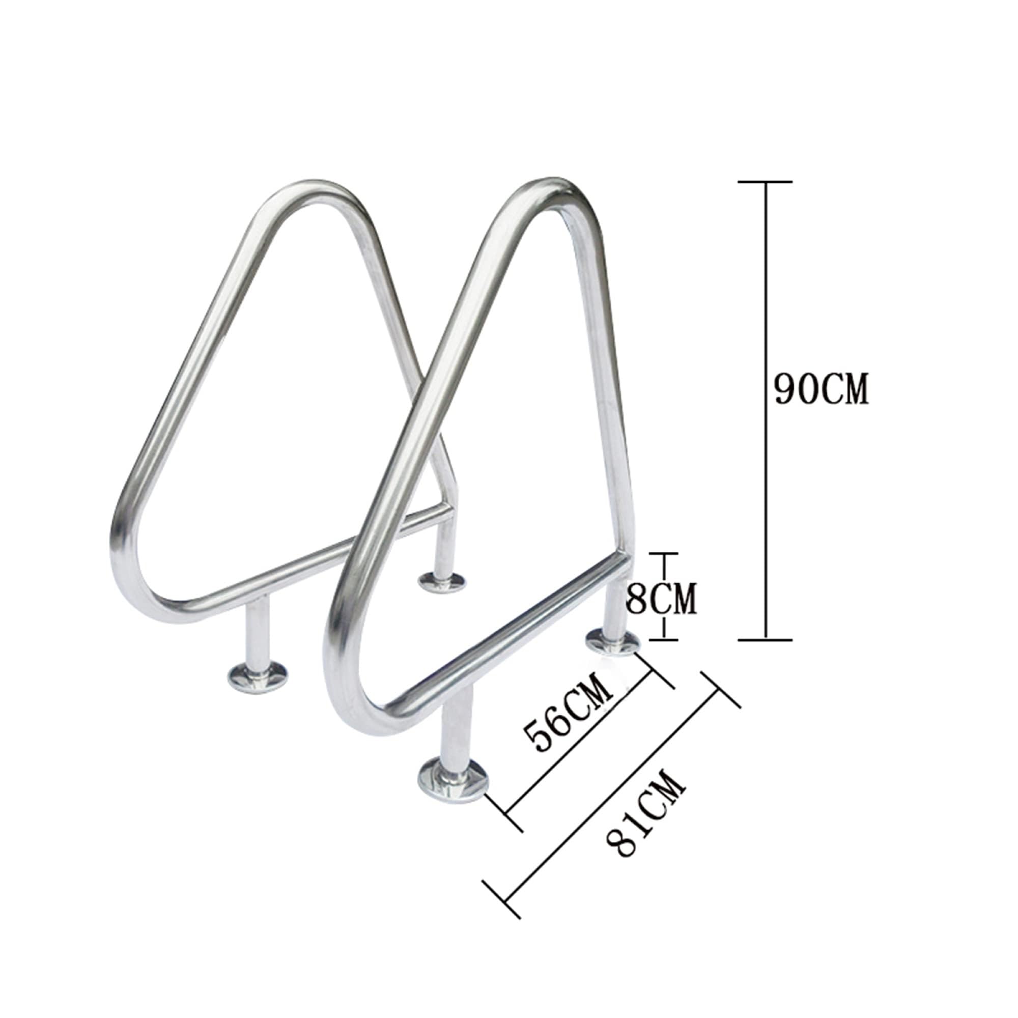 1 Barandilla De Piscina, Pasamanos De Escalera De Piscina De Acero Inoxidable 304, Fácil De Instalar Y Adecuado For Piscinas De Parques Acuáticos. (Size : Thick 1.2 mm)