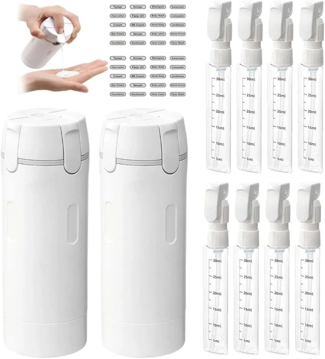 Flacons distributeurs de voyage 4 en 1 pour éviter les fuites de shampooing