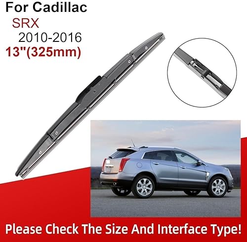 Miniatura 3 de Compatible con Cadillac SRX 2010-2016 26 + 17 pulgadas + 13 pulgadas limpiaparabrisas delantero trasero escobillas, accesorios de cortador de
