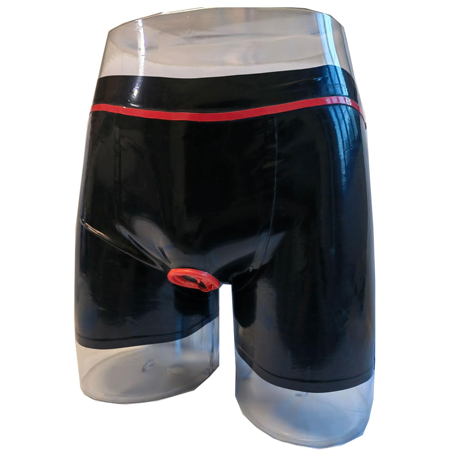 Caleçon en Latex à la Mode pour Hommes,sous Vêtements en Latex avec Trou pour Pénis,Culottes en Latex pour Hommes Costume de Cosplay Vêtements de Club