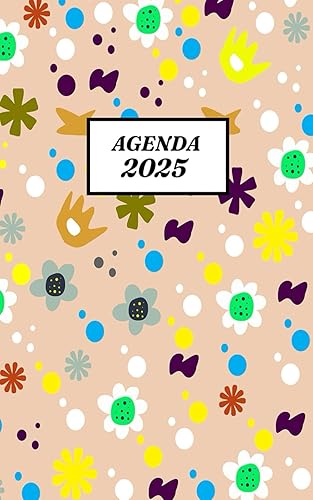 Agenda 2025: semainier a6 en français - Planificateur hebdomadaire 1 semaine sur 2 pages - 12 mois de janvier 2025 à décembre 2025