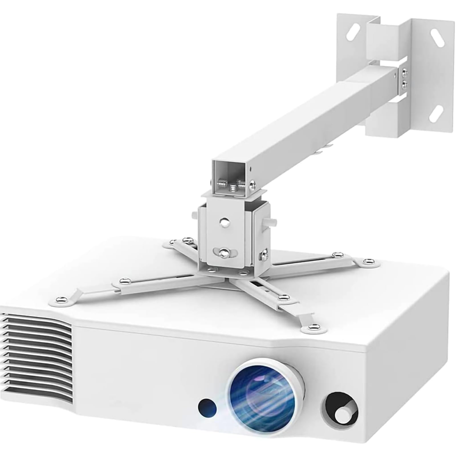 KASTWAVE Projector Mount Stand for Ceiling or Wall Bracket, Universal Projector Mount 3 Modes +-15° Tilt - 360° Rotatable - up to 15Kg for LCD DLP Projector