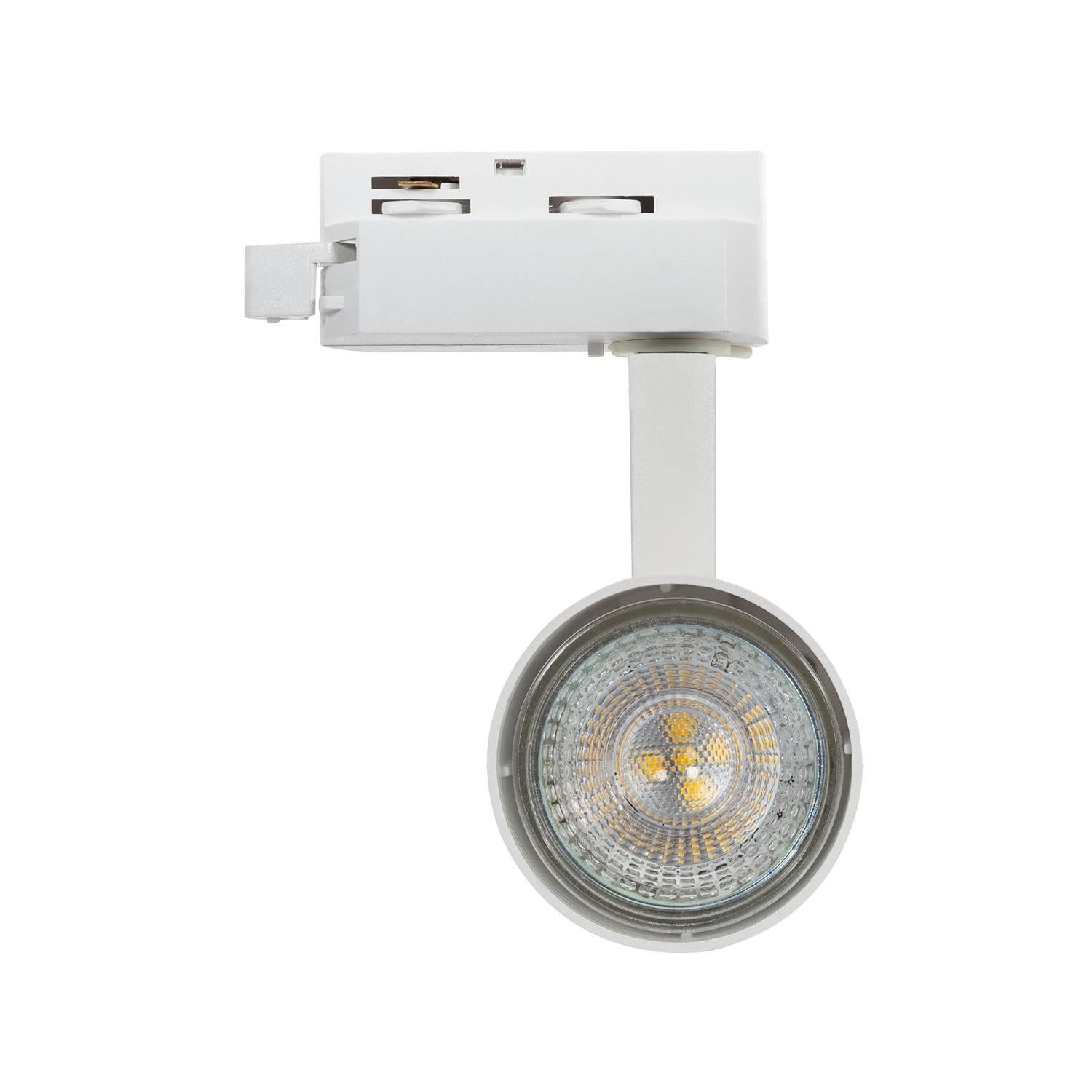 LEDKIA LIGHTING Foco Carril Monofásico Jiuk para Bombilla GU10 Blanco