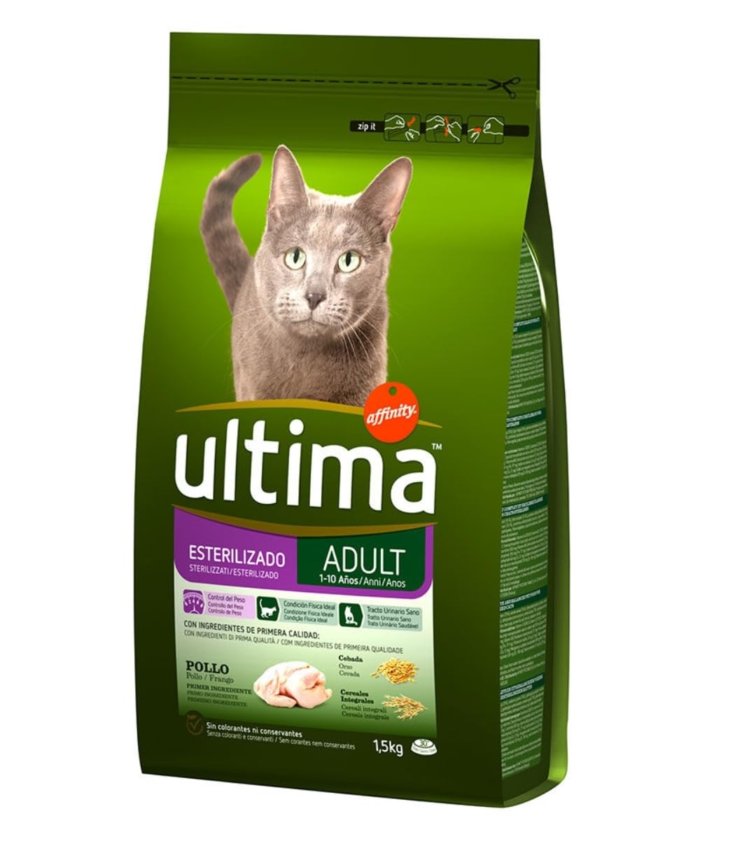 Ultima dry cat neutered junior chicken 1.5kg (set of 3)
