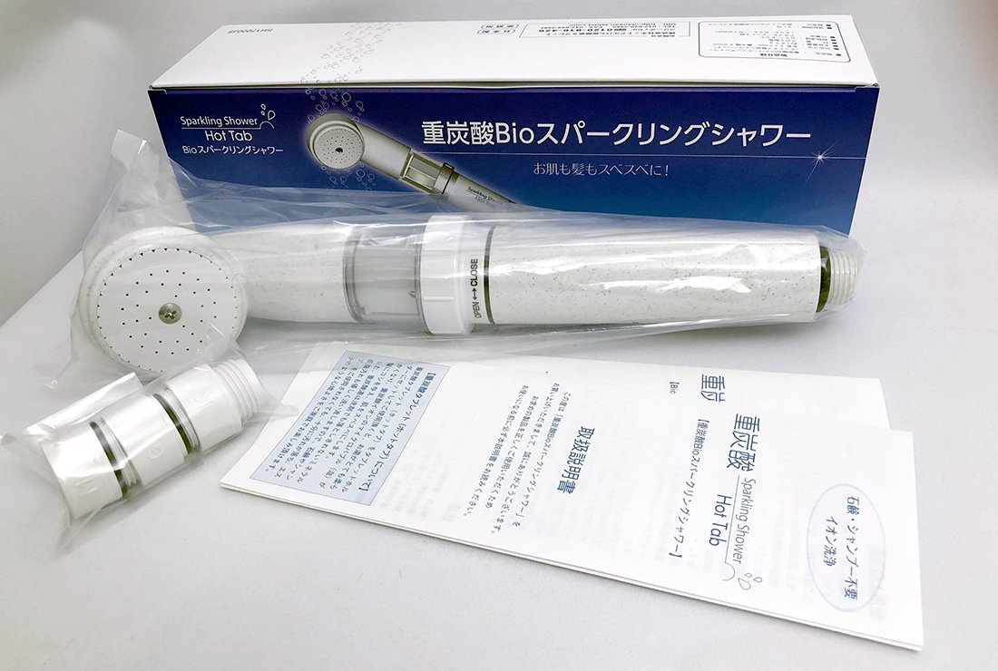 Amazon | 重炭酸Bioスパークリングシャワーヘッド+グルーミングタブ 重