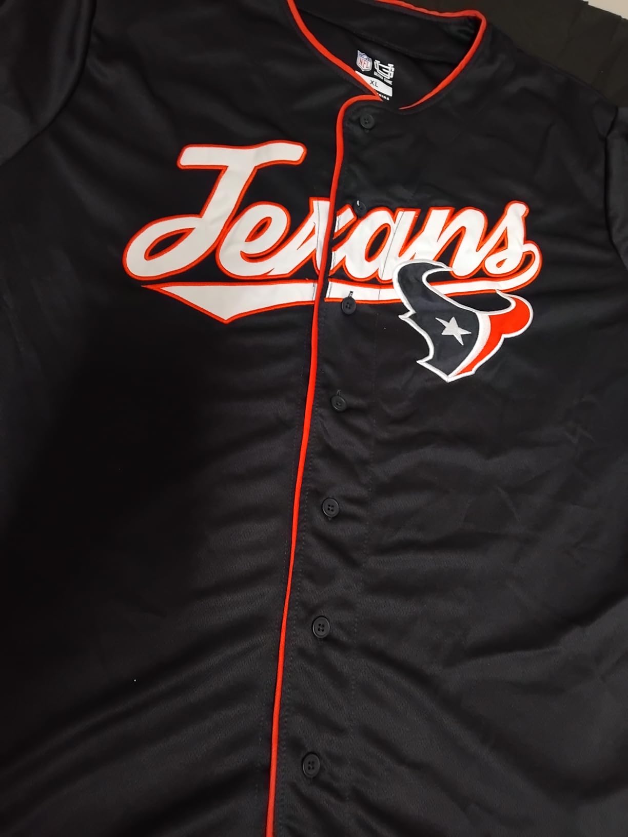 NFL Official Adults Game Day Button Down Baseball Mesh Jersey