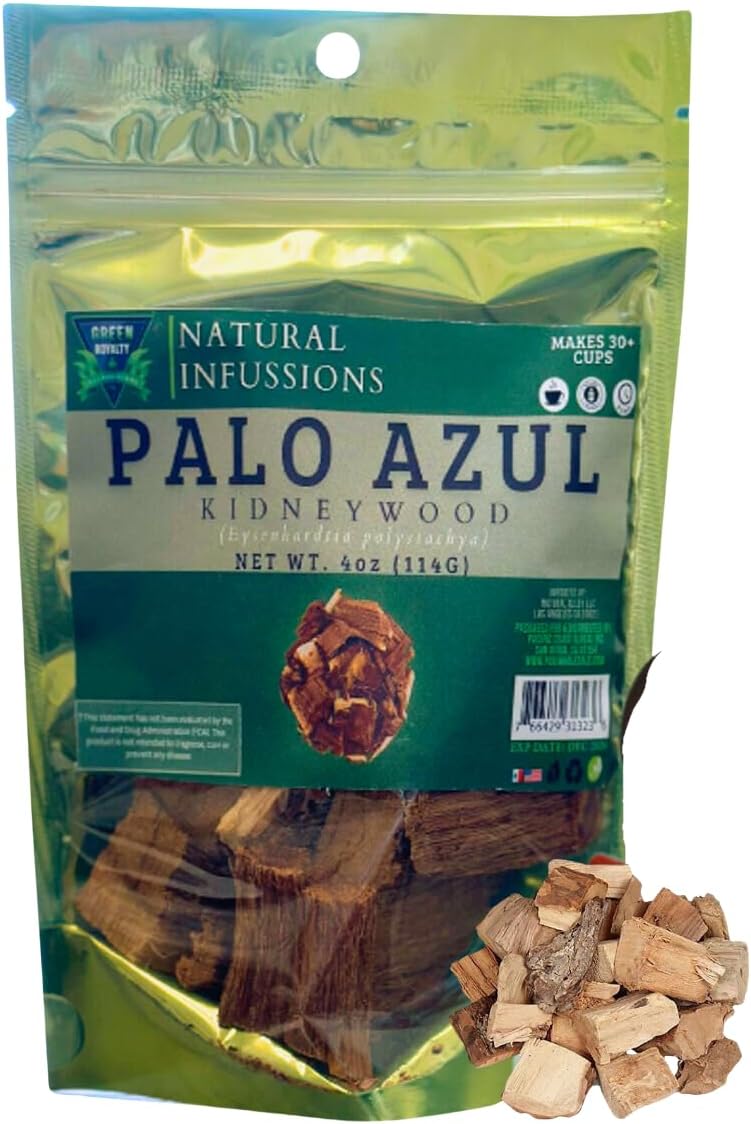 Kidney Wood (4oz) | Palo Azul | Cyclolepis Genistoides-Blue Stick Herbal Tea Teatox for Natural Kidney Cleanse | Non GMO, Resealable bag handmade by Nature 100% natural fresh tea
