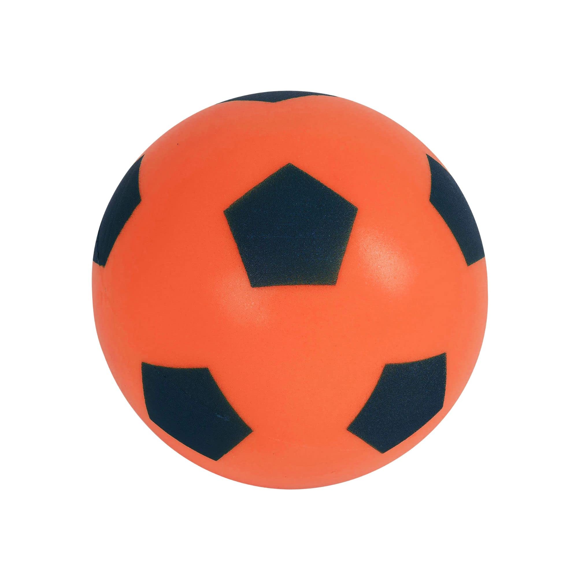 Fun Sport 20cm Football | Indoor/Outdoor Soft Sponge Foam Soccer Ball | Play Many Games For Hours Of Fun | Suitable For Adults, Boys And Girls Of All Ages (19.4cm Orange)