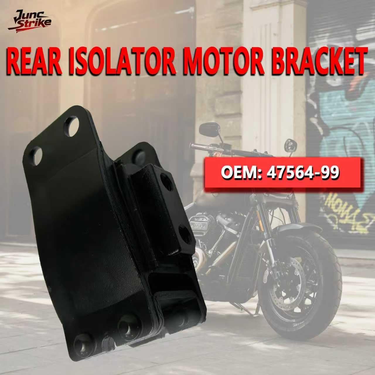 47564-99 Rear Isolator Motor Mount - Compatible with Harley Davidson Dyna 1999-2017 (Street Bob, Super Glide, Convertible, Fat Bob, Low Rider, Sturgis, Wide Glide)