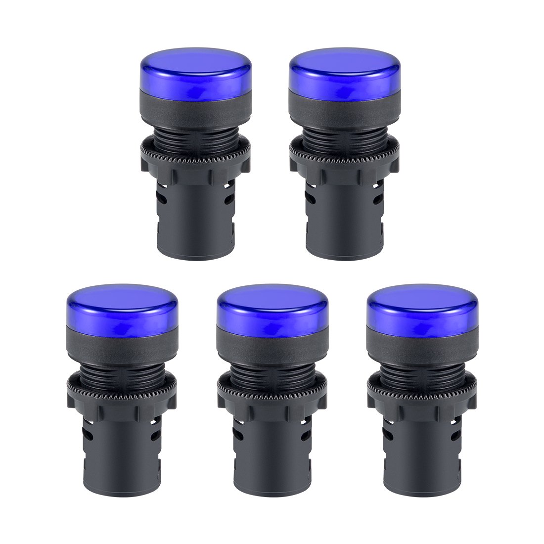 Amazon.com: uxcell Indicator Lights AC/DC 24V, Blue LED, Flush