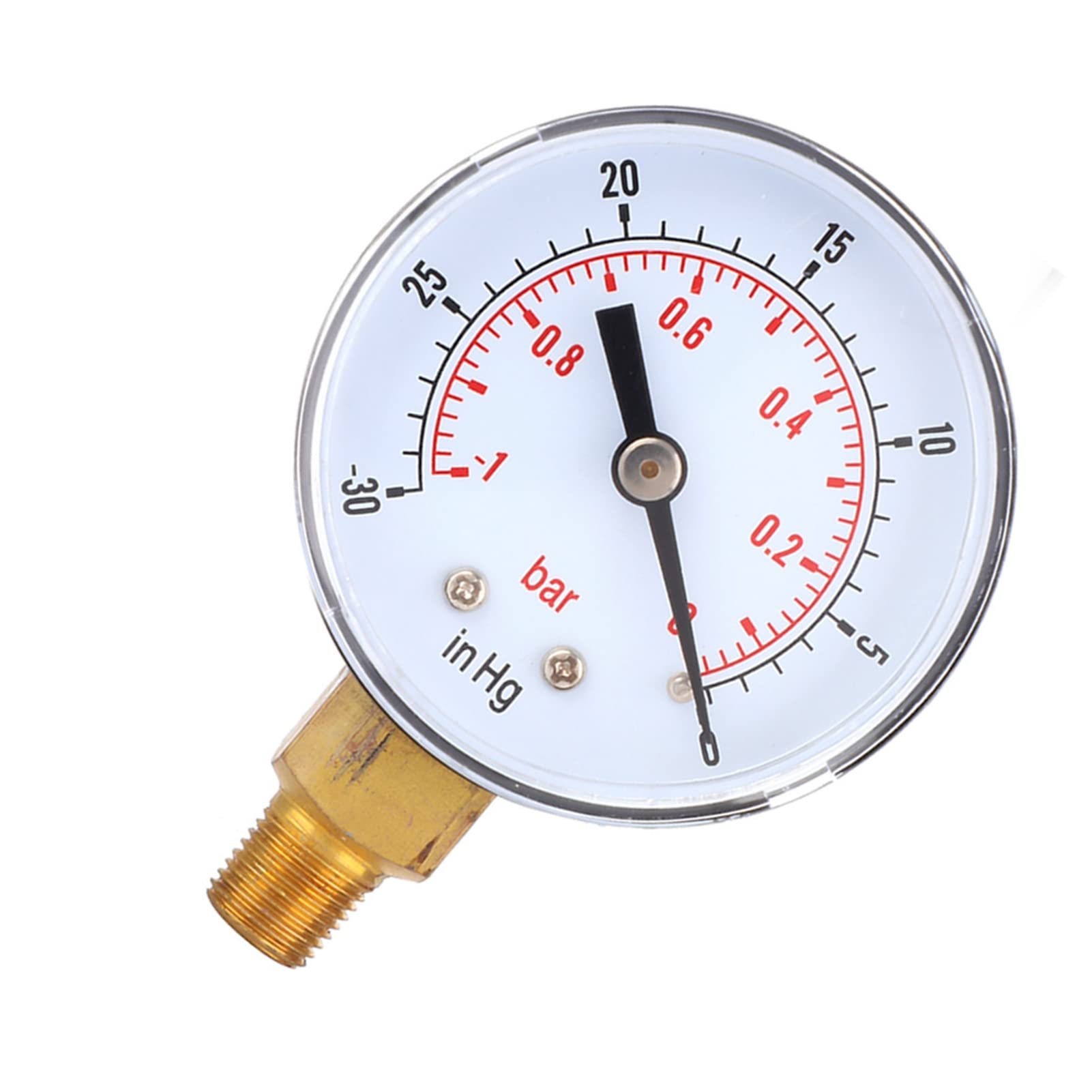 Unterdruck Manometer,Vuotometro Próżniowy Miernik 10Bar 300Inhg 50Mm 18 Bspt Bottom Connection do Wody Powietrznej