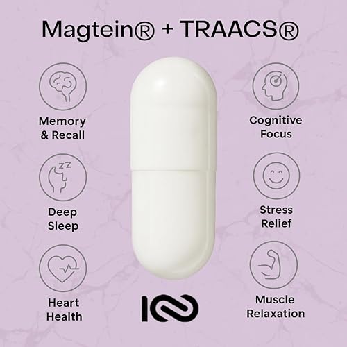 Miniatura 3 de Centenarius Nutrition Dual Mag Power - Complejo avanzado de magnesio con Magteína y TRAACS para concentración, sueño, recuperación muscular y