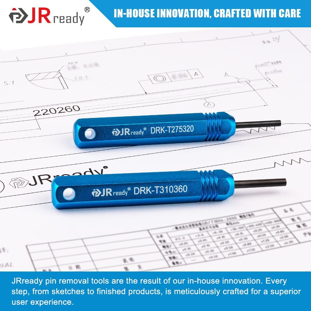 JRready ST5228 Extractor Tools,Removal Tools Kit for JST/AMP .062" /Molex .062" & .093” Pin and Socket Connectors, Male Female Connector Tube Type Pin Extractor Tool kit+ST6549 .062" Pin Connector Kit