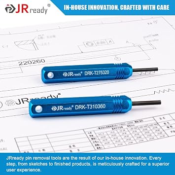 JRready ST5228 Extractor Tools,Removal Tools Kit for Molex .062 & .093 Pin and Socket Connectors with ST5236 Deutsch Pin Extractor Tool for 16#12#20# Solid/Stamped Contacts, Terminal Removal Tool