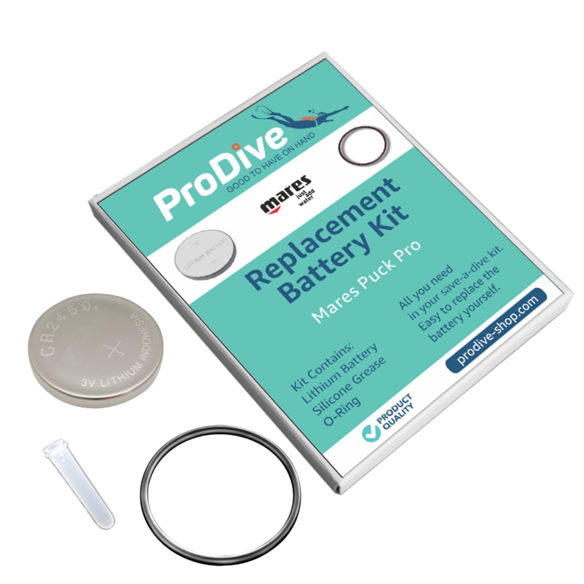 Battery Kit For Mares Puck Pro Dive Computer