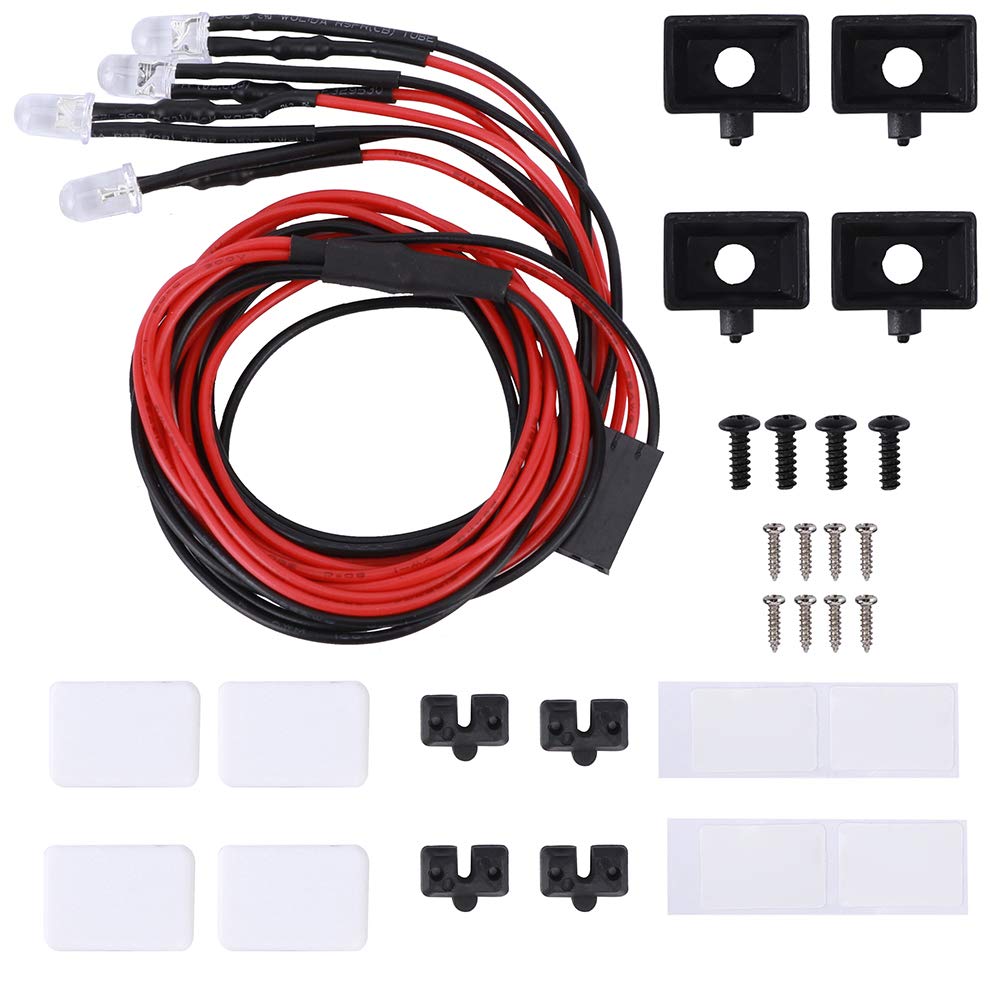 VGEBY RC Dachfenster-Leuchte – 4 Oder 6 LEDs – Quadratisch, Passend Für 1:10 Crawler Wie SCX10 II & Traxxas VGEBY RC Dachfenster-Leuchte – 4 Oder 6 LEDs – Quadratisch, Passend Für 1:10 Crawler Wie SCX10 II & Traxxas