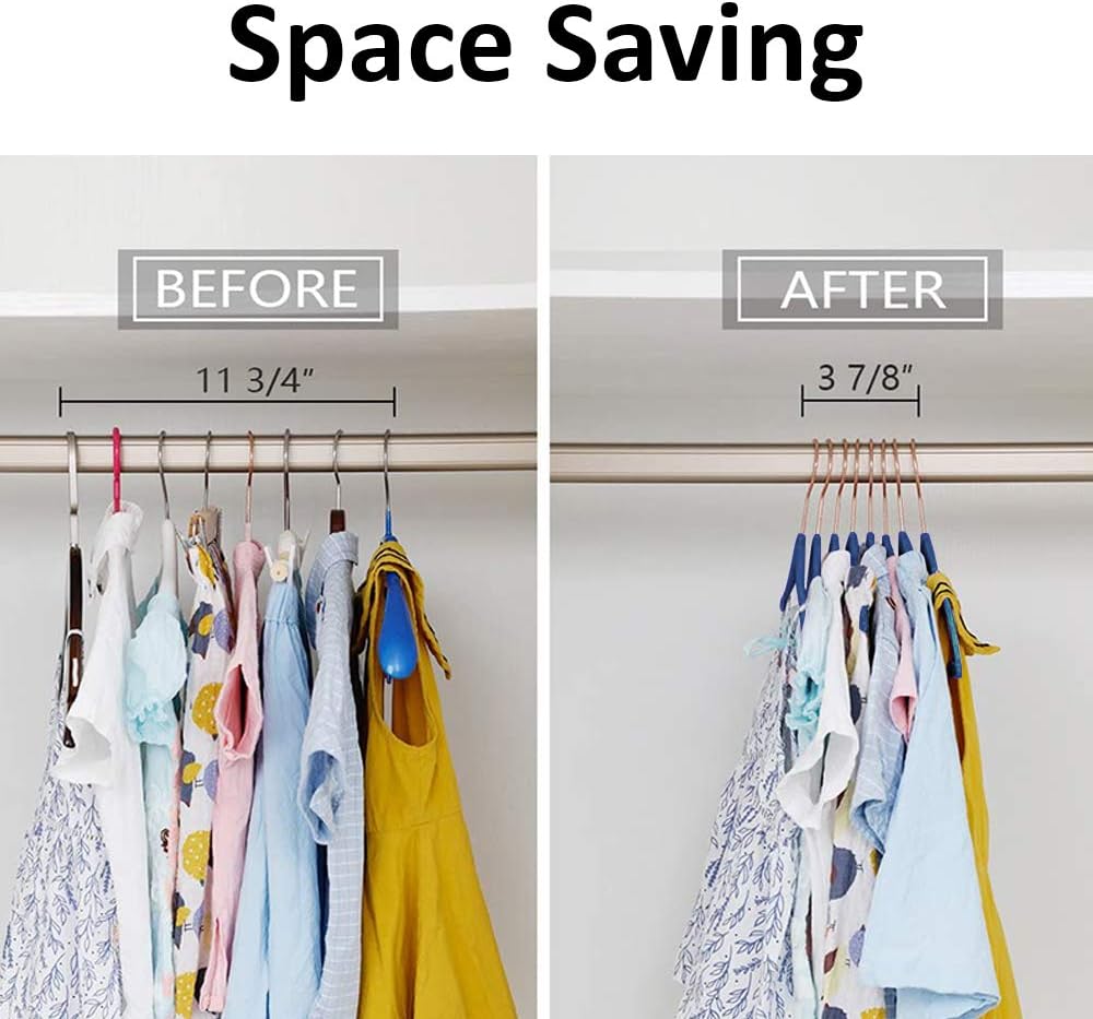 VECELO Premium Velvet Clothes Hangers Suit Heavy Duty (100 Pack)-Non Slip & Space-Saving with 12 Finger Clips & 2Tie Rack Excellent for Men and Women,Blue
