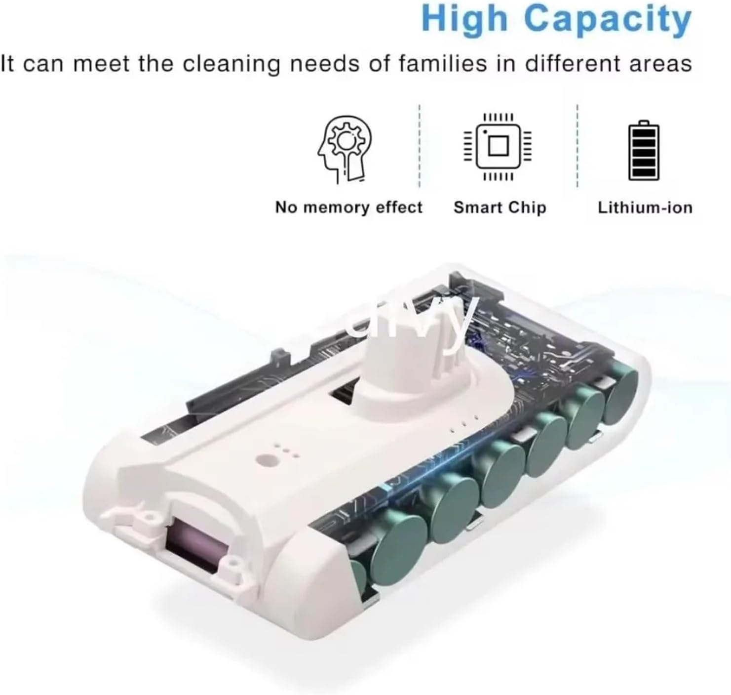 25.2V 5000mAh Lithium Ion Battery， Compatible for Dreame，V8 V9 V10 V9P XR VVN3， Handheld Cordless Vacuum Cleaner Parts Replacement Battery,Replacement of Spare Parts(VVN3 5000mAh)